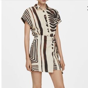 MANGO Karina Mixed Print Minidress 2
